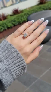 emerald cut diamond ring