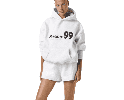 Sisters and Seekers 99 Hoodie in Passive Grey Marl1